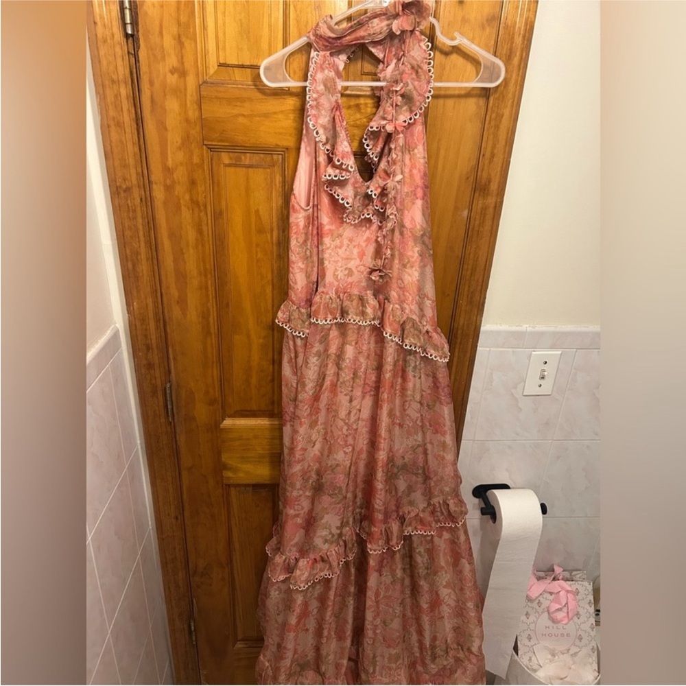 Anthropologie BHLDN Landon Pink Floral High Low Dress - Picture 5 of 6